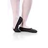 Close up photo of ballerina's pointes isolated on white background