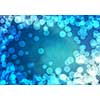 Abstract background blue image with bokeh lights