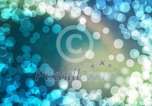 Abstract background blue image with bokeh lights Abstract background blue image with bokeh lights