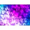 Abstract background image with bokeh lights and hearts