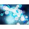 Abstract background blue image with bokeh lights