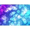 Abstract background blue image with bokeh lights