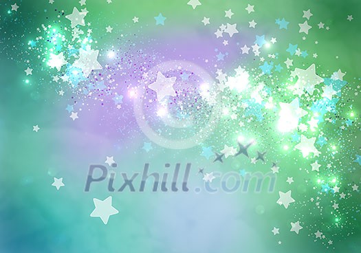 Abstract background image with bokeh lights and stars Abstract background image with bokeh lights and stars