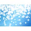 Abstract background blue image with bokeh lights