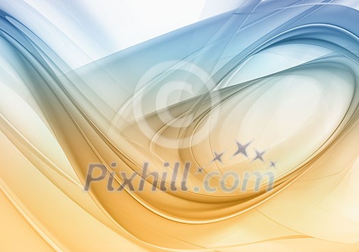 Background abstract image with loops and springs Background abstract image with loops and springs