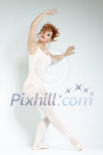 Ballet dancer. Train in the studio. Workout. Ballet dancer. Train in the studio. Workout.