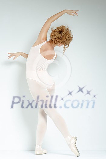 Ballet dancer. Train in the studio. Workout. Ballet dancer. Train in the studio. Workout.