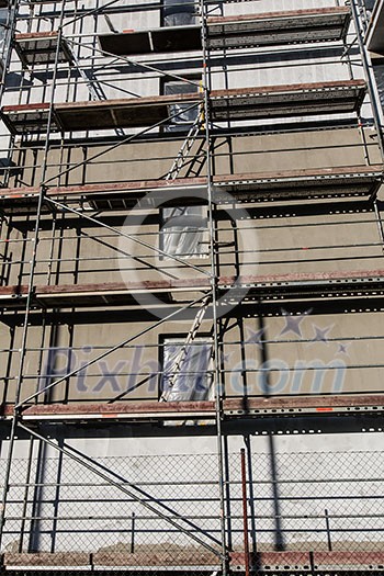 Residential building construction site Residential building construction site