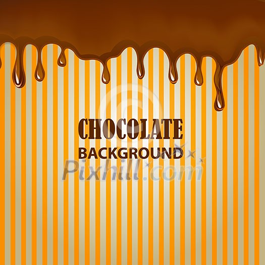 vector holiday background with chocolate stains with place for text