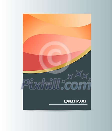 Flyer or Cover Design bright colors eps 10 Flyer or Cover Design bright colors eps 10