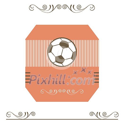 vector template football label set vector template football label set