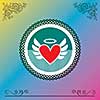 vector heart symbol vintage label 