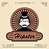 vector character cartoon hipster style  