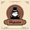 vector character cartoon hipster girl style  