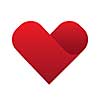 vector red heart symbol for valentine 
