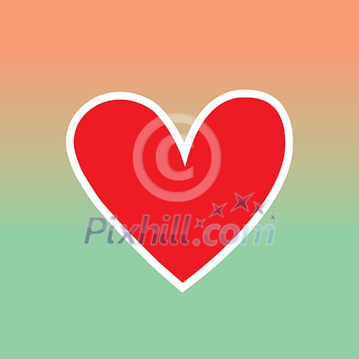 vector heart symbol vintage label vector heart symbol vintage label