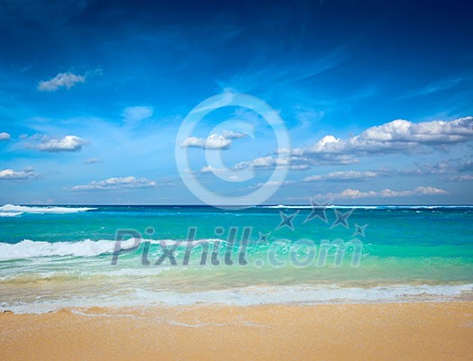 Beautiful ocean beach in summer Beautiful ocean beach in summer