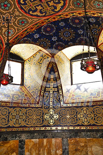 Interior of orthodox christian St. George church in Topola, Serbia Interior of orthodox christian St. George church in Topola, Serbia