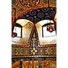 Interior of orthodox christian St. George church in Topola, Serbia