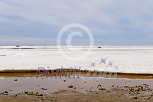 Baltic sea in early spring Baltic sea in early spring