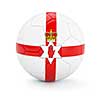 Northern Ireland soccer football ball with flag isolated on white background