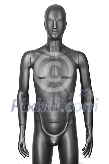 black male mannequin isolated on white black male mannequin isolated on white