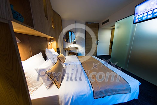Interior of modern comfortable hotel room Interior of modern comfortable hotel room