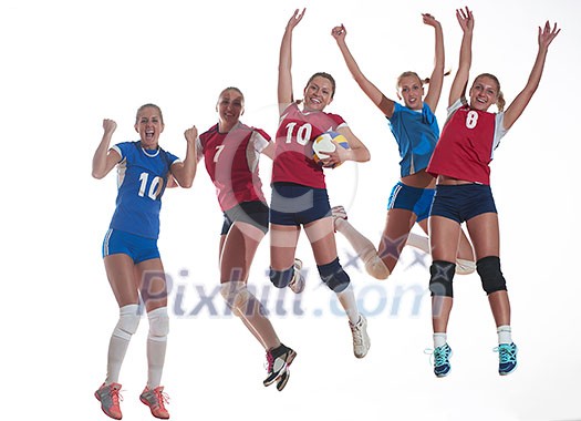 volleyball game sport with group of young beautiful girls indoor in sport arena ball net volleyball game sport with group of young beautiful girls indoor in sport arena ball net