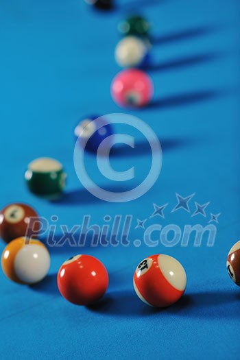 young pro billiard player finding best solution and right angle at billard or snooker pool sport game young pro billiard player finding best solution and right angle at billard or snooker pool sport game