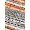 Background of penny nickel dime and quarter stacked coins