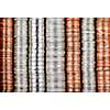 Background of penny nickel dime and quarter stacked coins