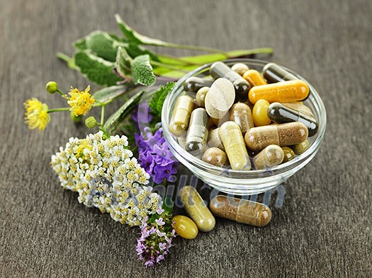 Herbs with alternative medicine herbal supplements and pills Herbs with alternative medicine herbal supplements and pills