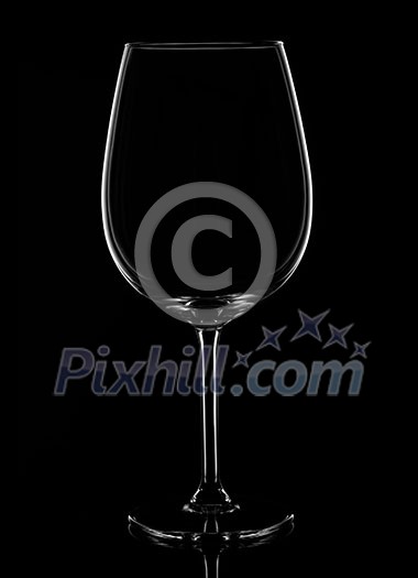 Wine Glass on black background Wine Glass on black background