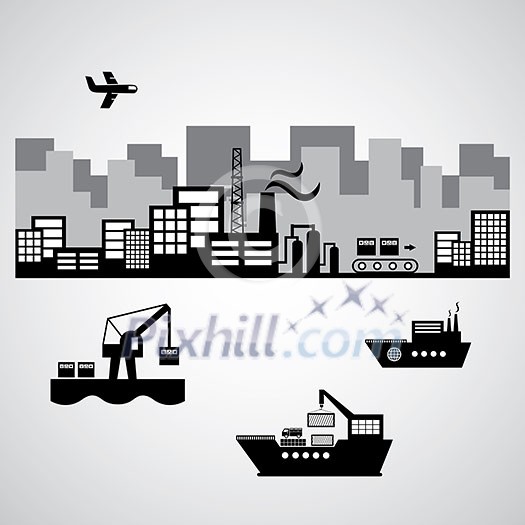 vector industrial and logistics export vector industrial and logistics export