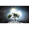 Green tree as a symbol of environmental protection
