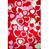 Heart background for Valentine's day made with pink and red hearts