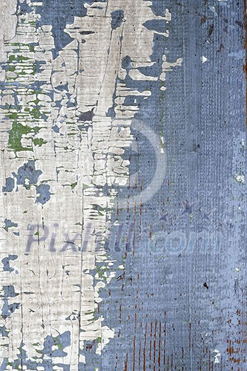 Background of old distressed wood board with peeling paint Background of old distressed wood board with peeling paint