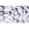 Background image of futuristic concept with silver cube elements