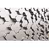 Background image of futuristic concept with silver cube elements