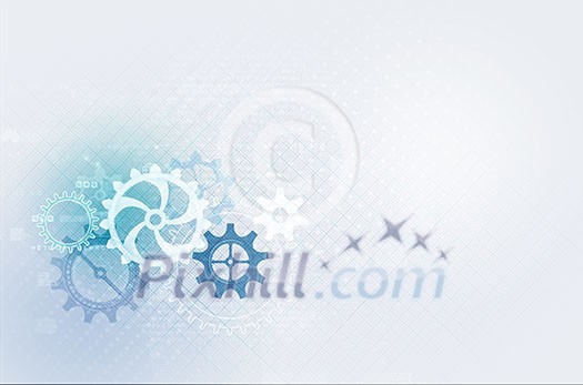 Background image with color gear mechanism on white background Background image with color gear mechanism on white background
