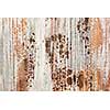 Old weathered chipped painted wood texture as grunge background