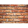 close up red old brick wall texture