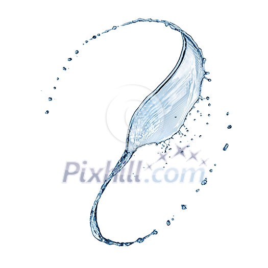 water splash isolated on white water splash isolated on white