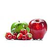 Summer fresh fruits isolated on white