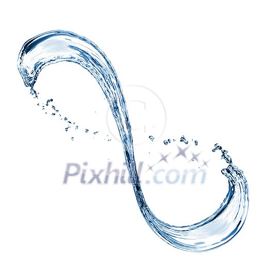 water splash isolated on white water splash isolated on white