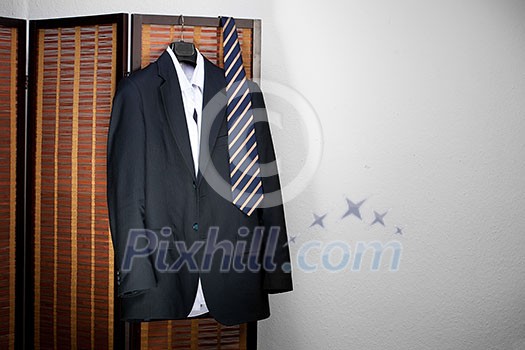 suit hanging on hangers suit hanging on hangers
