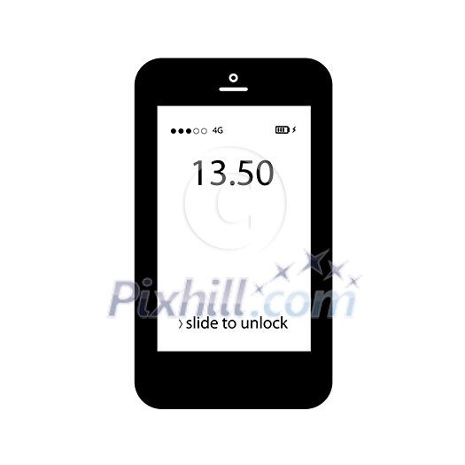 vector phone and flat keypad vector phone and flat keypad