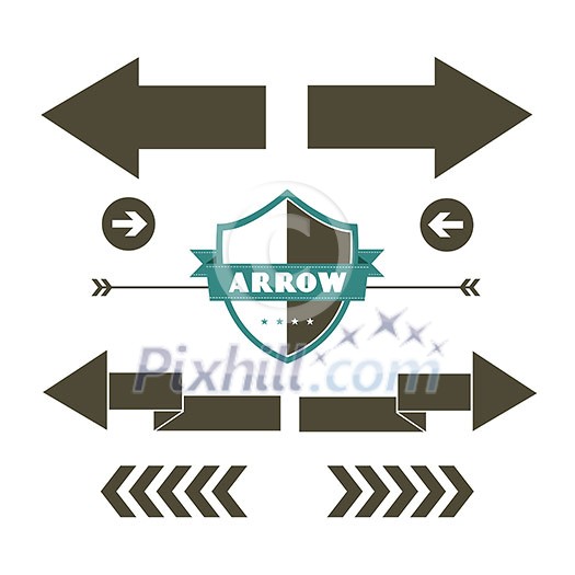 vector arrow symbol on white background vector arrow symbol on white background