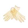 Pair of thin latex medical gloves isolated on white background