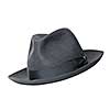 retro black hat isolated on white
